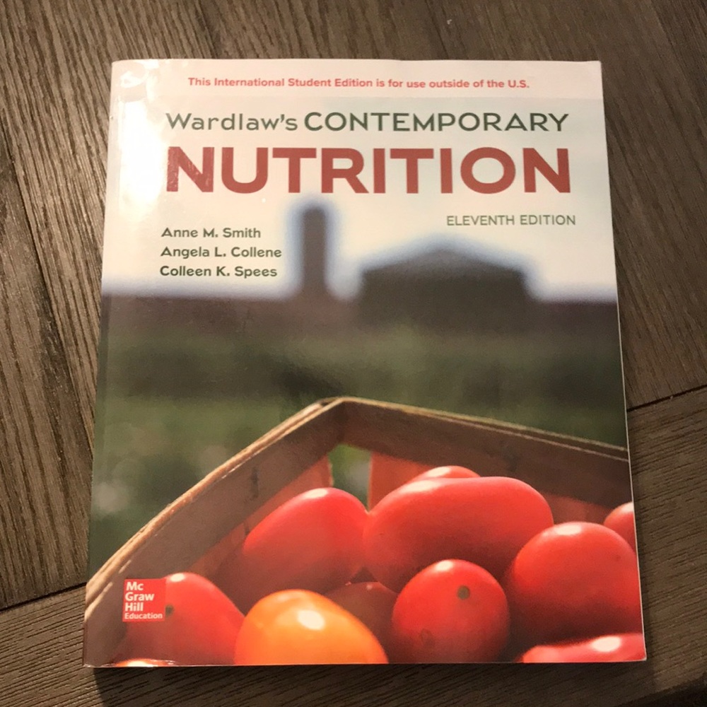 Nutrition text book wardlaw’s contemporary nutrition 11th edition